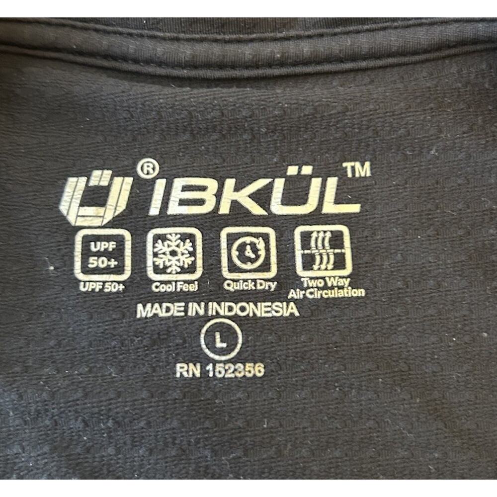 IBKUL Long Sleeve Tee - BLACK - Picture 3 of 11